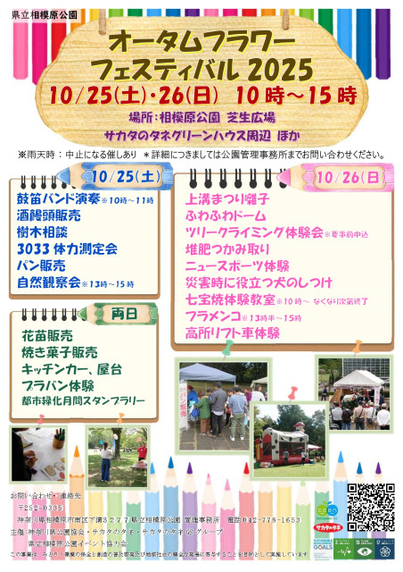 【開催終了】神奈川県立相模原公園「オータムフラワーフェスティバル2025」